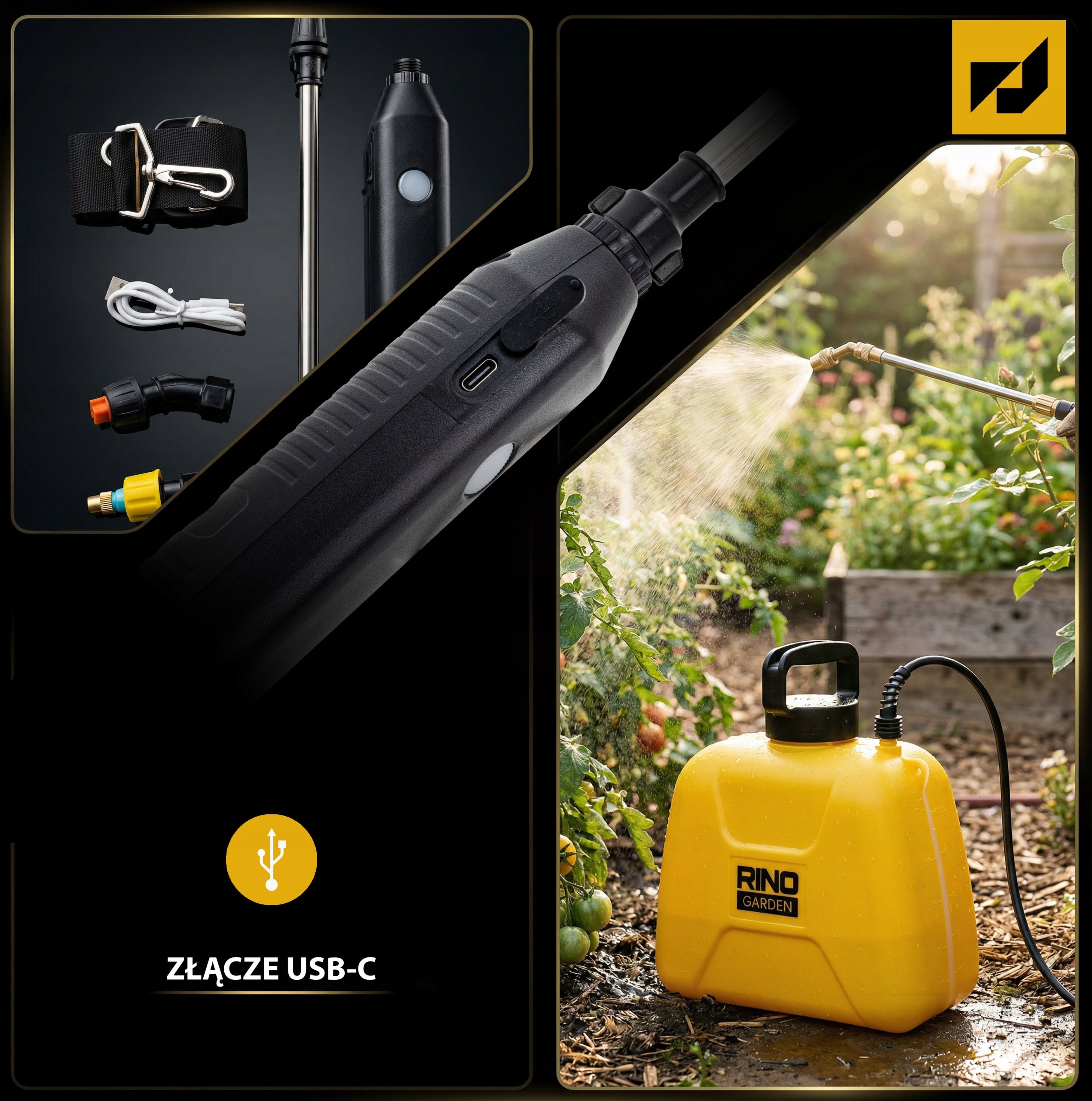 5L ELECTRIC GARDEN CORDLESS SPRAYER RINO SET Manufacturer code RN-30594