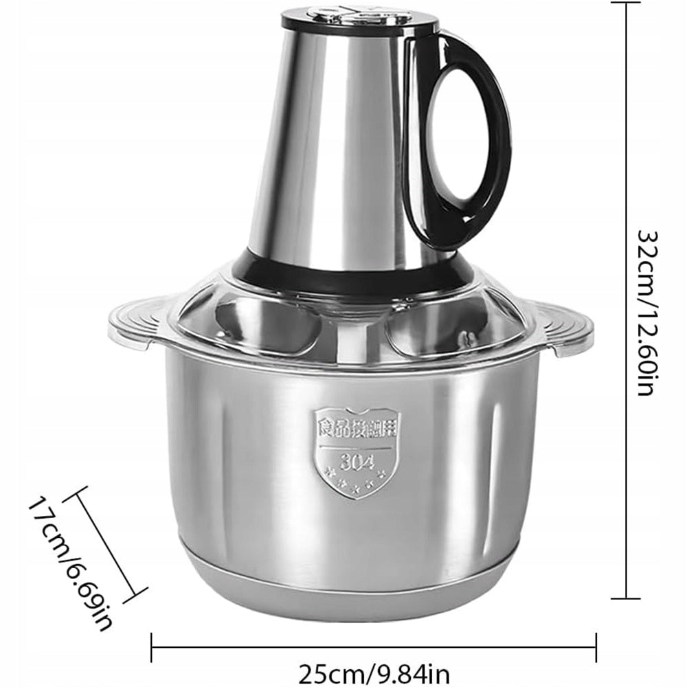 5L Food Processor and Electric Incisor with 3D Stainless Steel Blades Packaging status original
