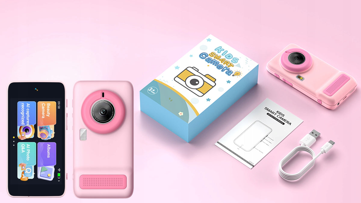 5MP AI Digital Camera EDUCATIONAL Android TOUCH IPS PINK CIRON X1 Manufacturer code CIRON Aparat cyfrowy X1 AI RÓŻOWY