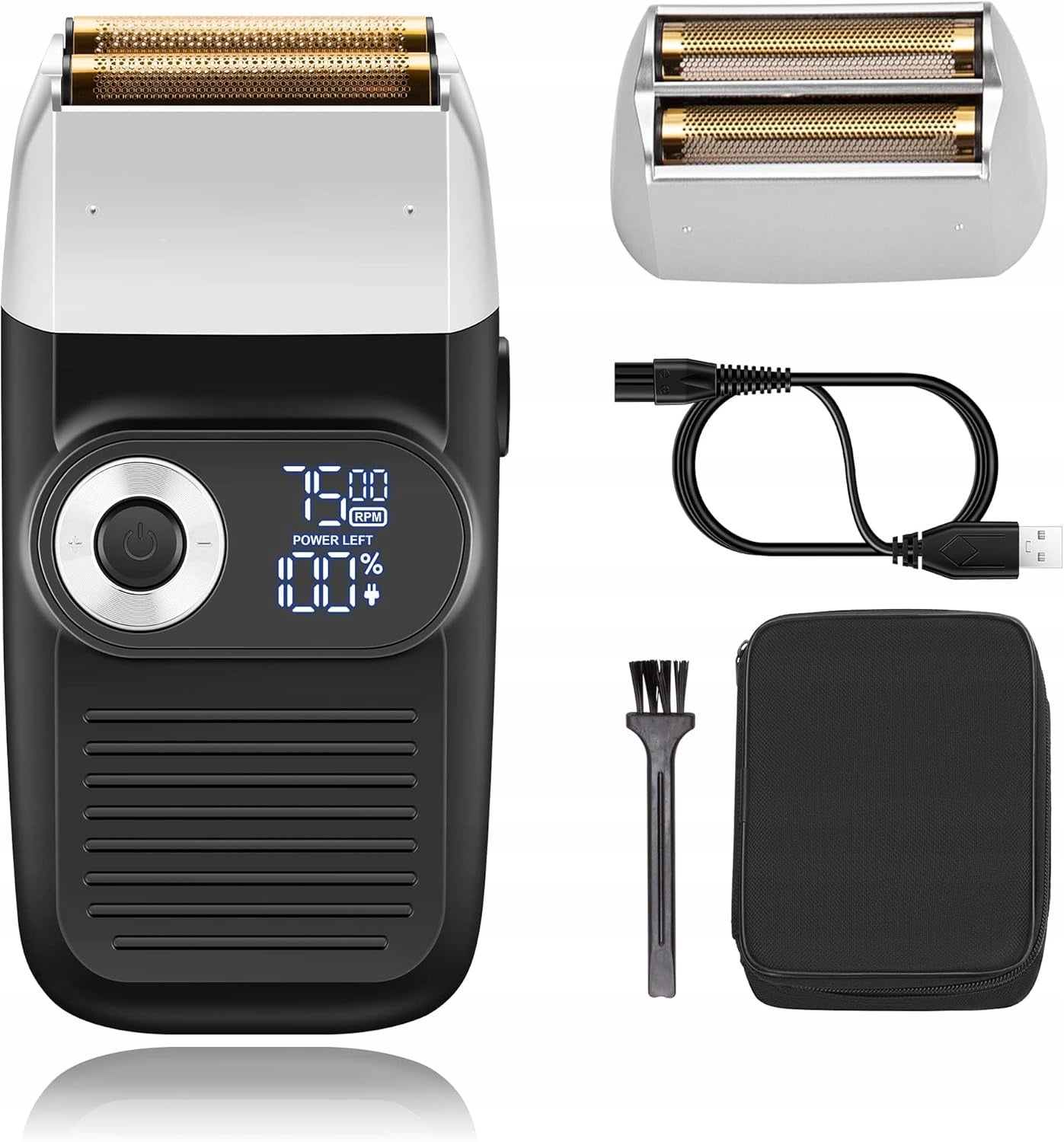 5W Men's LCD Shaver Electric Foil Beard Shaver
