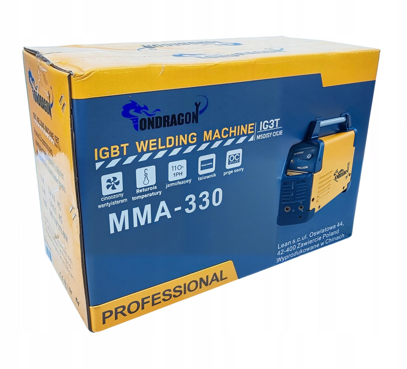 Suvirinimo aparatas MMA, 330A, IGBT, Hot Start, Anti Stick