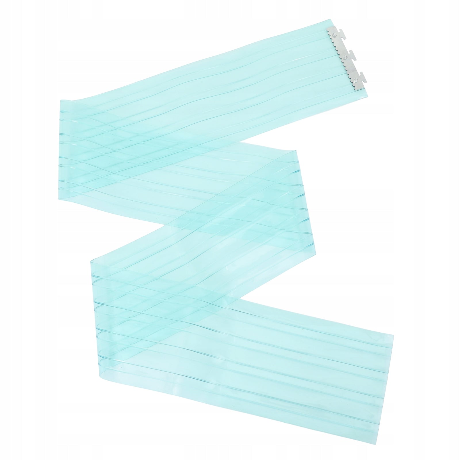 PVC durų užuolaida 1ZEST, permatoma, mėlyna