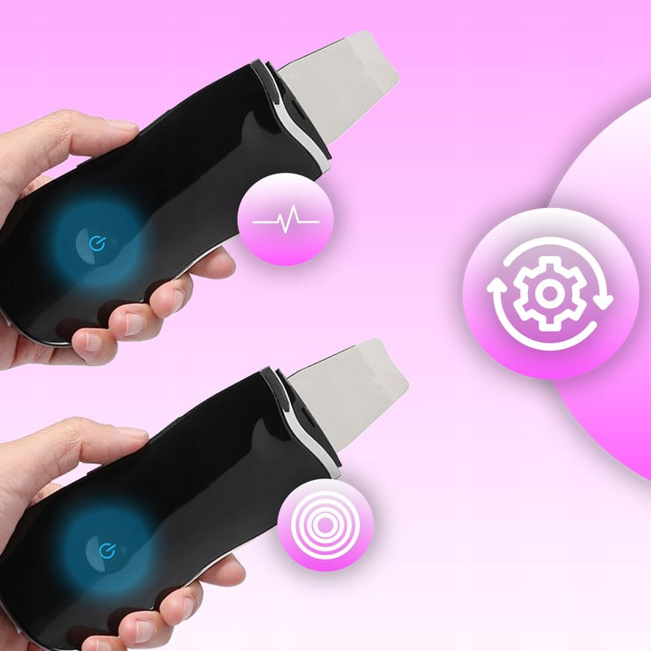 5in1 CAVITATION FACE SCRUB ULTRASONIC WIRELESS + 2 OVERLAYS Manufacturer code PEELING KAWITACYJNY 5w1 DO TWARZY NAKŁADKI