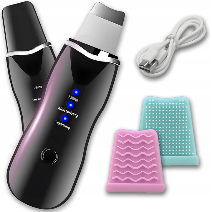 5in1 CAVITATION FACE SCRUB ULTRASONIC WIRELESS + 2 OVERLAYS