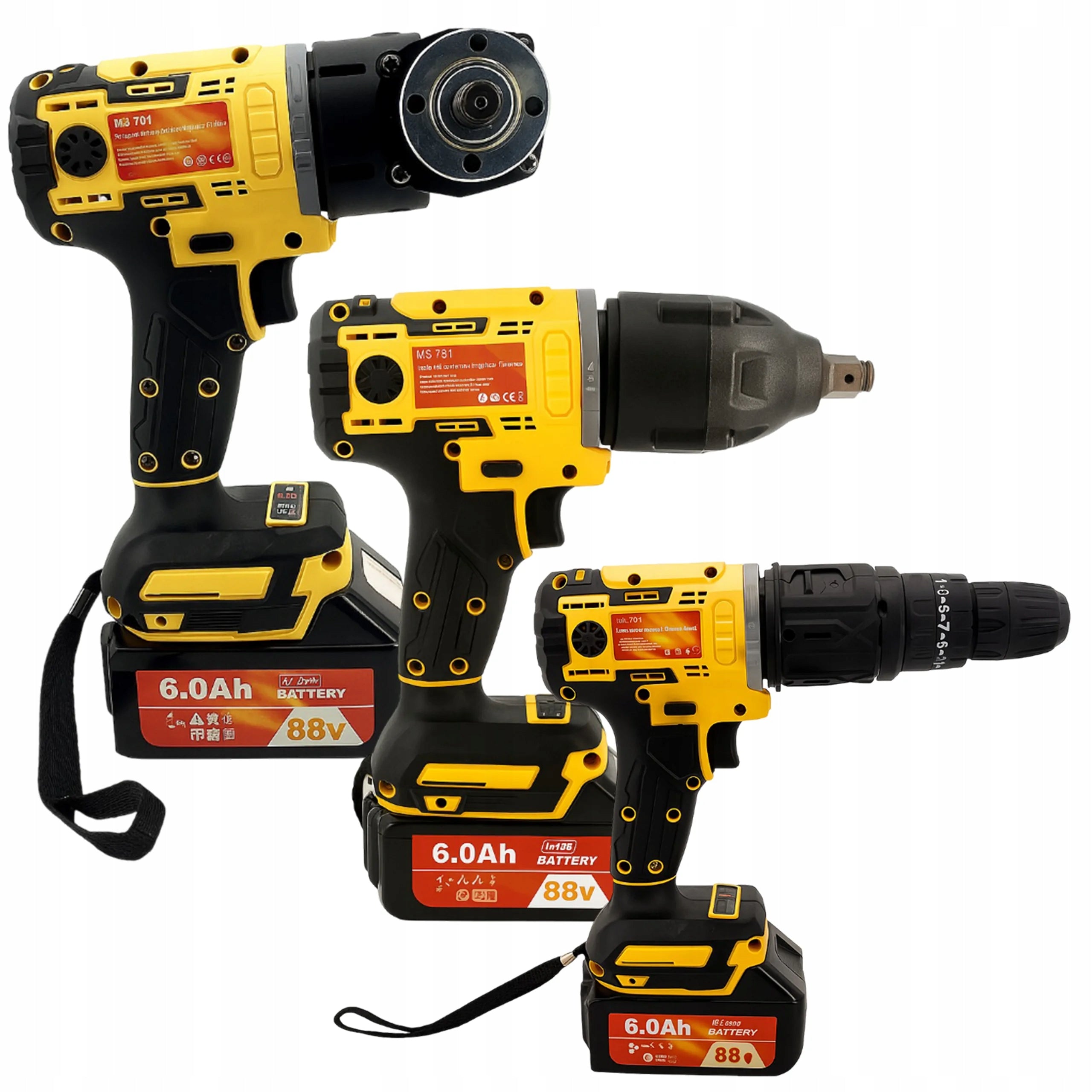 5in1 Tool Kit: Grinder, Wrench, Screwdriver, Saw, Washer 88V, 6.0Ah EAN (GTIN) 5900415084204