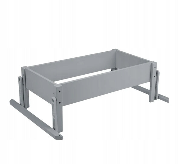 5in1 Wooden Crib with CRADLE with Mattress - Grey Packaging status original