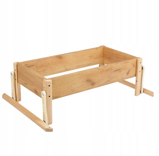 5in1 Wooden Crib with CRADLE with Mattress - Natural Packaging status original