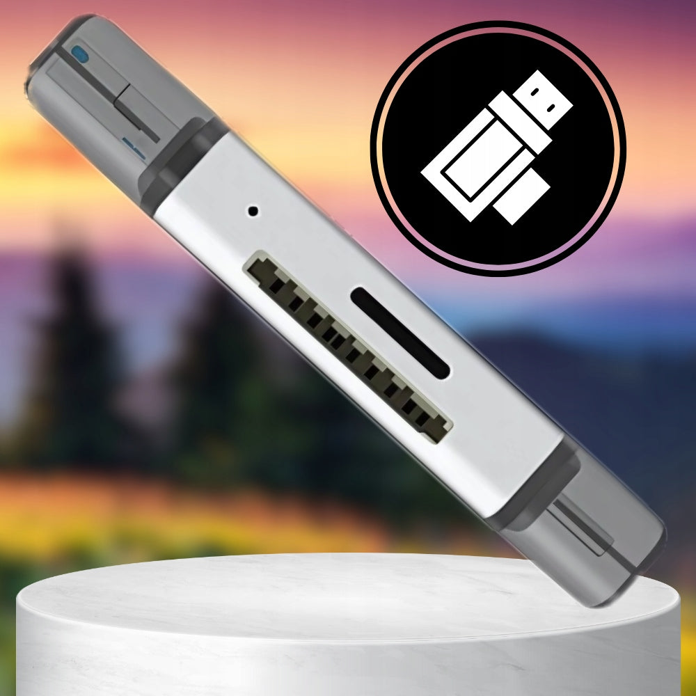 5in1 microSD / SDHC / SDXC / USB 3.0 / USB-C memory card reader up to 512GB Manufacturer code 80191B