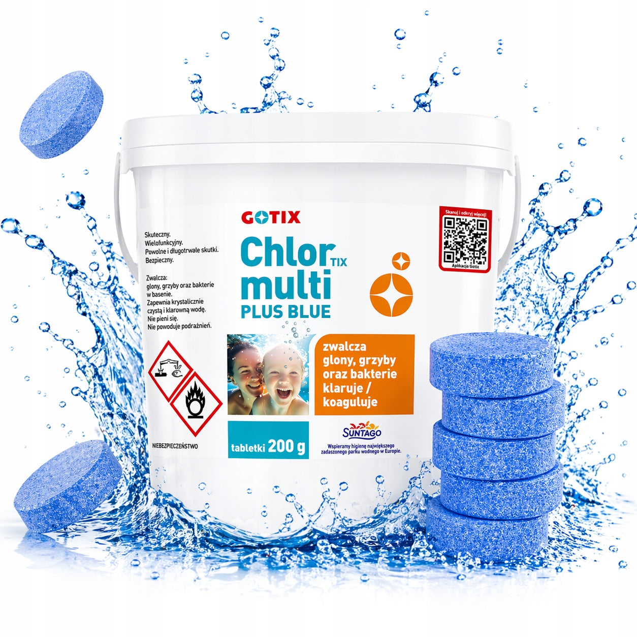 5kg CHLORINE FOR POOL JACUZZI Chlorine Tablets Chemistry Blue Water Pool Packaging status original