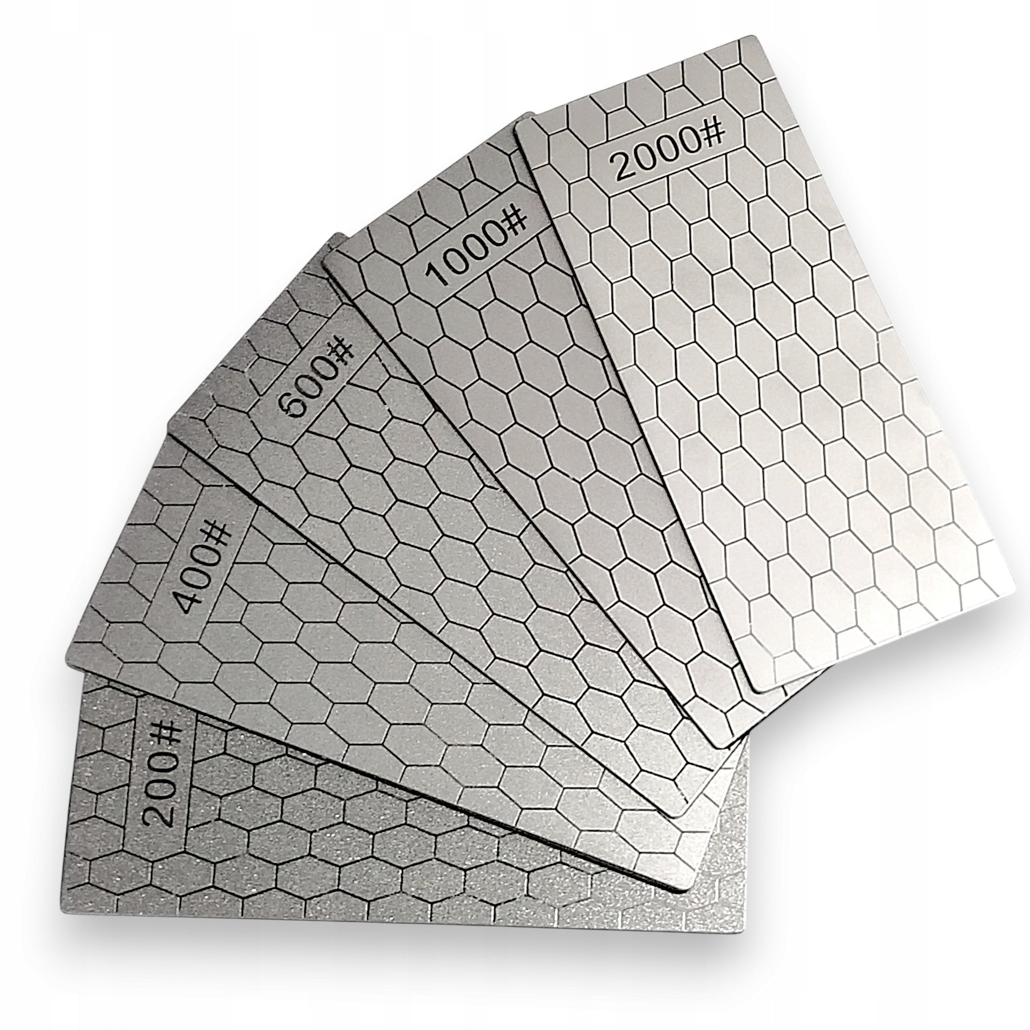 5pcs diamond whetstone #200-2000 chisel plow knife sharpener