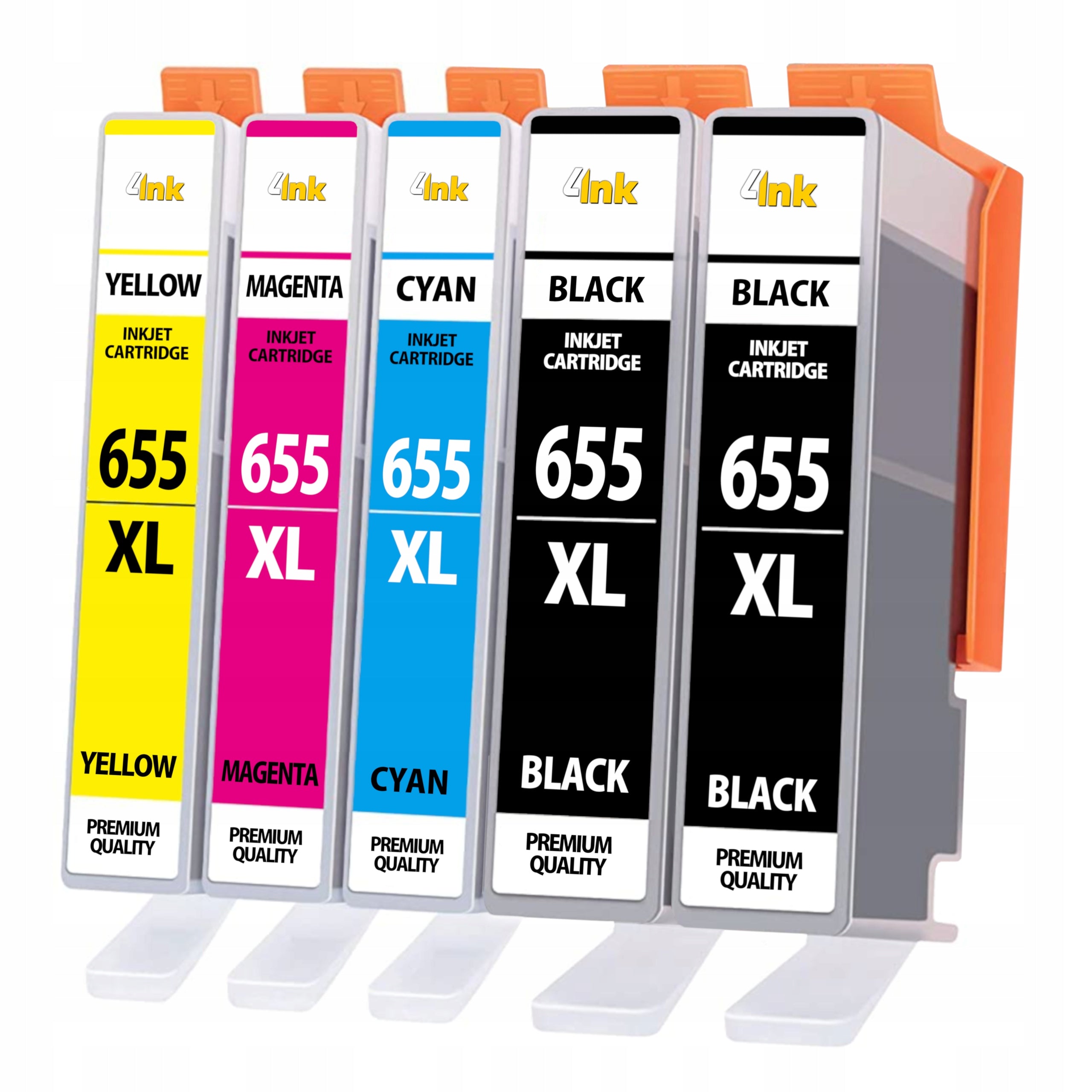 5x INK 655 XL FOR HP DESKJET INK ADVANTAGE 3525 4615 5525 PRINTER
