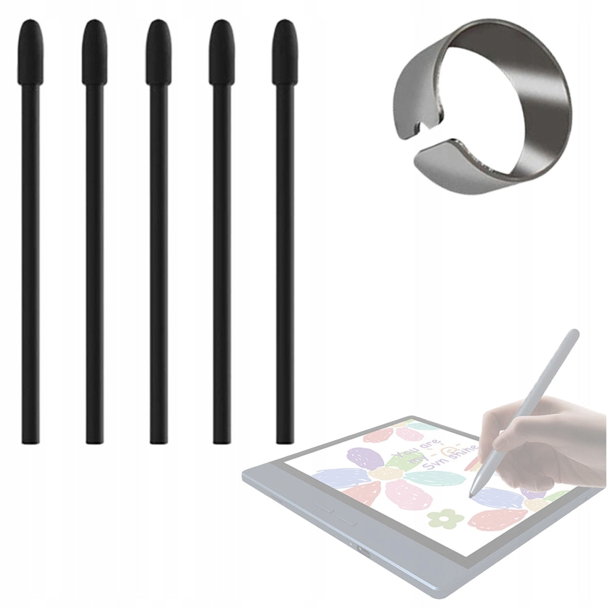 5x Replacement tip for e-book pen BIGME B7 + replacement clip Packaging status original