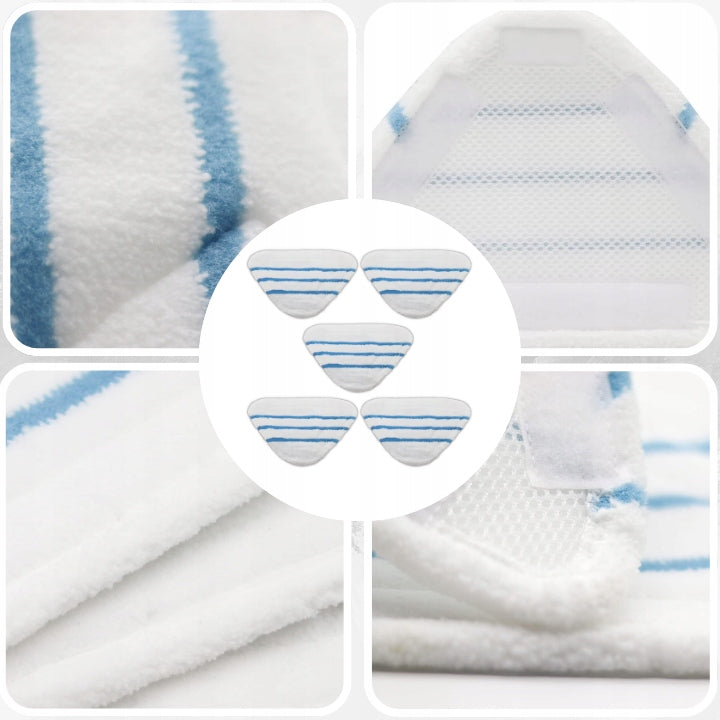 5x Silvercrest Adler Ariete Camry H2O Aqua Velcro Steam Mop Covers Brand no brand