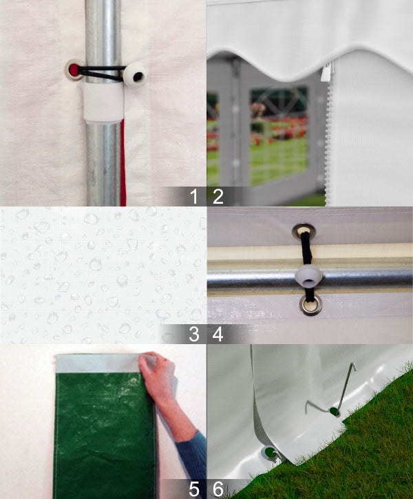 5x10 2-2,91m Garden Party Commercial Tent - VARIOUS COLORS Type tent