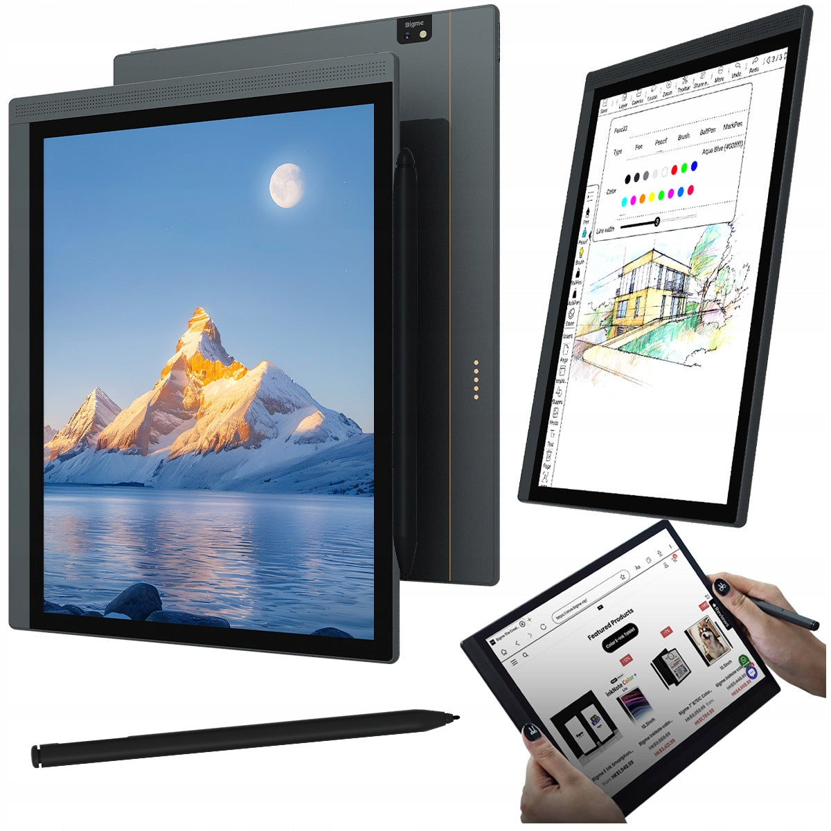 6/128 GB 10” colour backlit touch e-book reader BIGME B1051C Brand Bigme