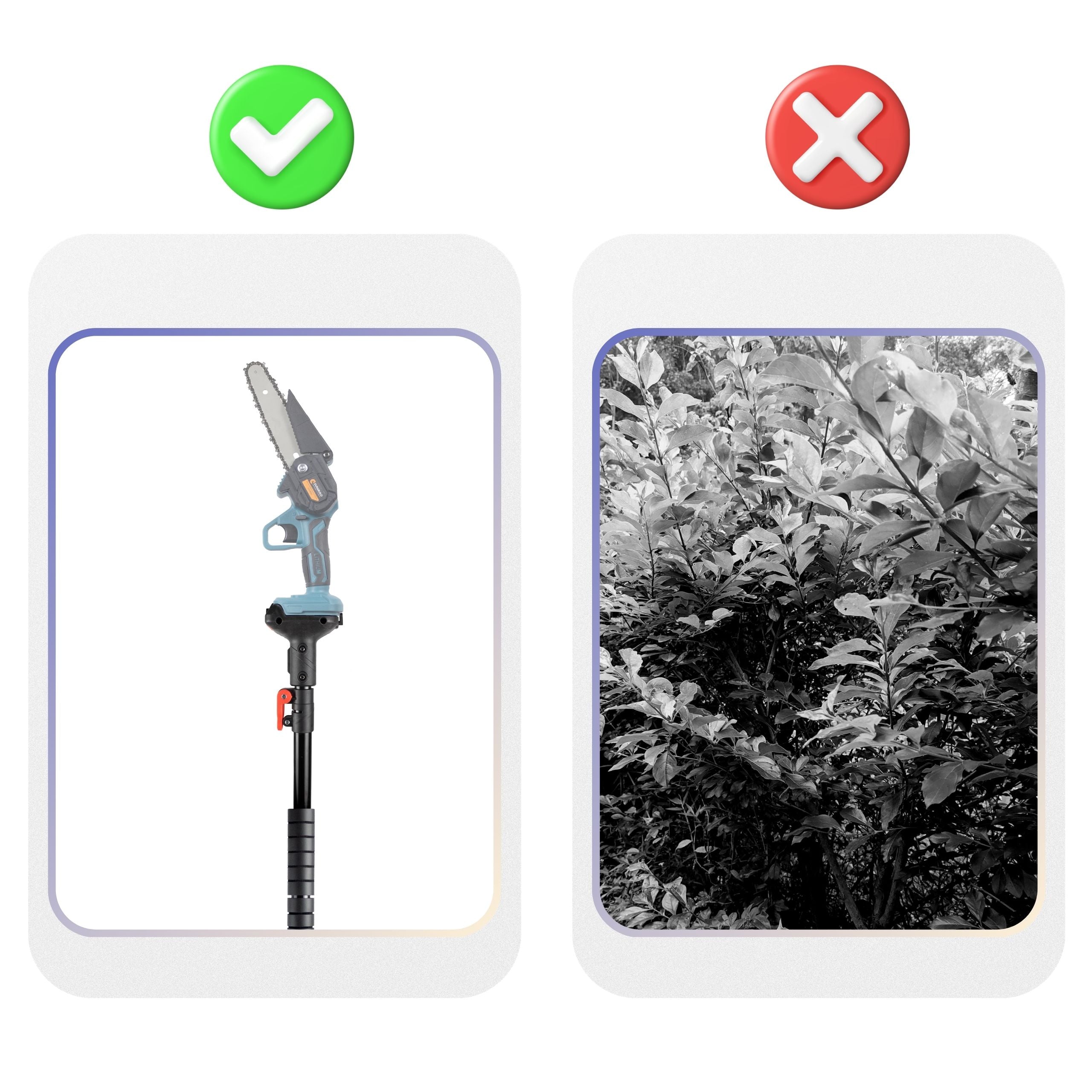 6" 4" PORTABLE CHAINSAW WITH TREE BOOM SET 2xAKU Manufacturer code piła z wysięgnikiem