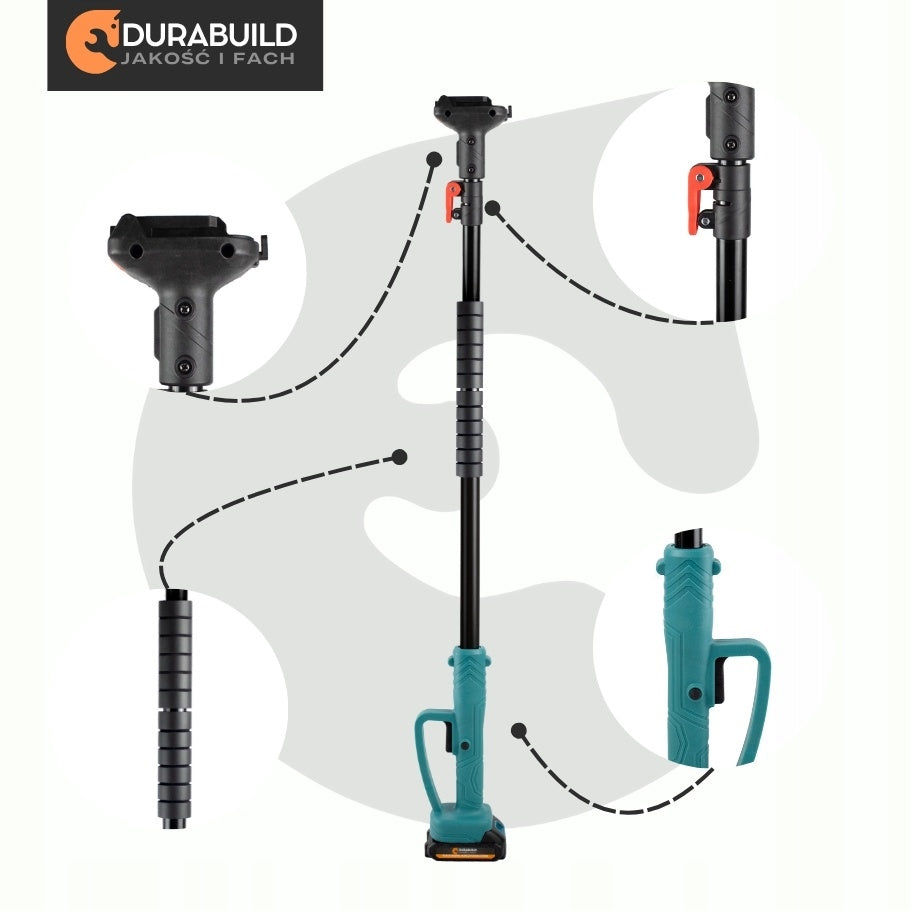 6" AND 4" CORDLESS CHAINSAW WITH TELESCOPIC BOOM SET Power 800 W