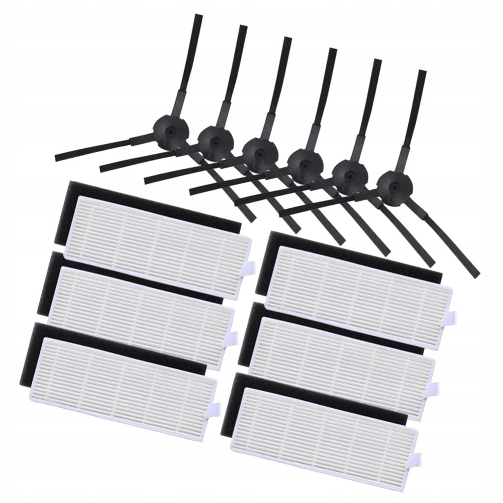 6*HEPA filter+6*Sponge Filter+6*Side Brush for A4 A6 Robot