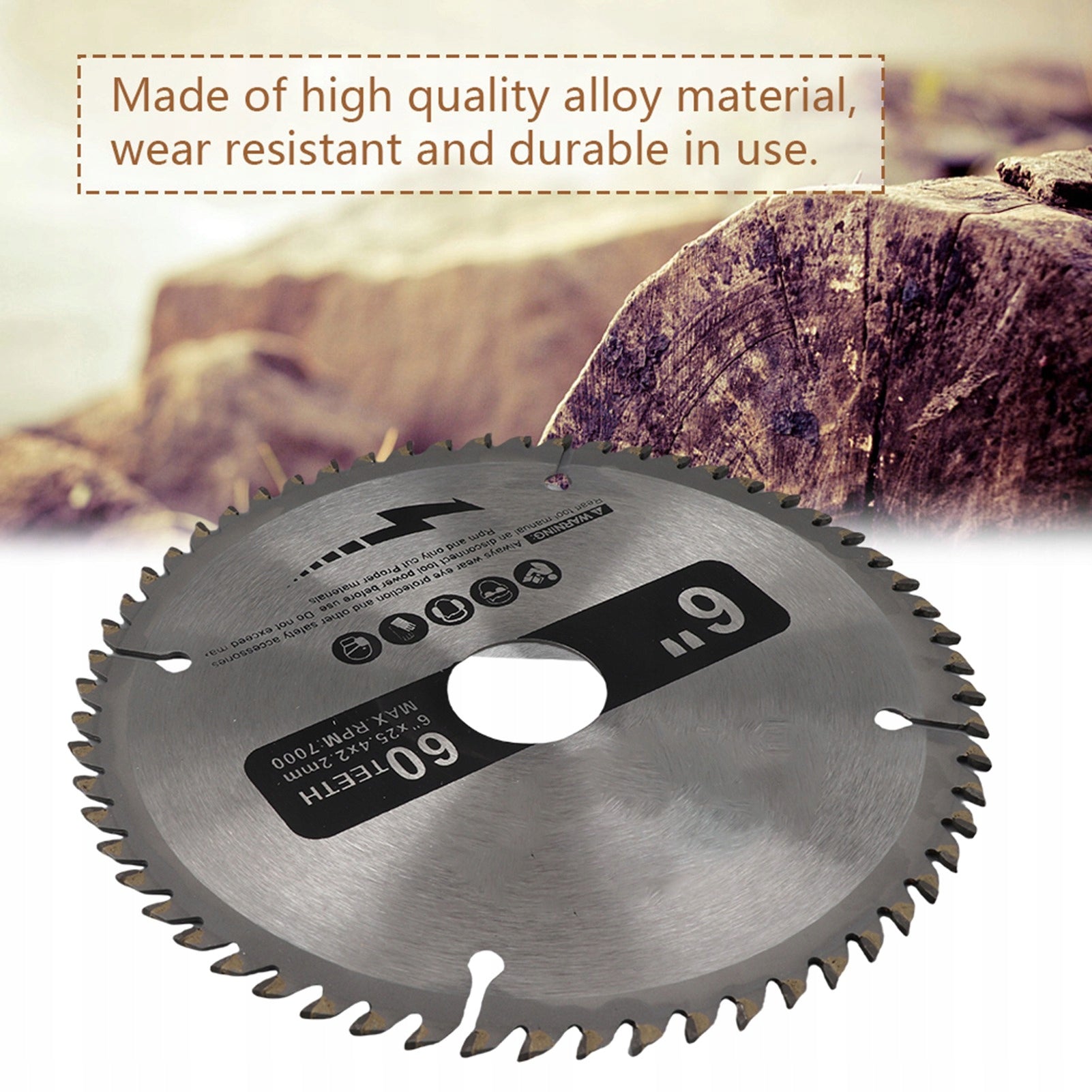 6 Inch (148mm) IN Cemented Carbide Circular Saw Blade Maximum power 1 W