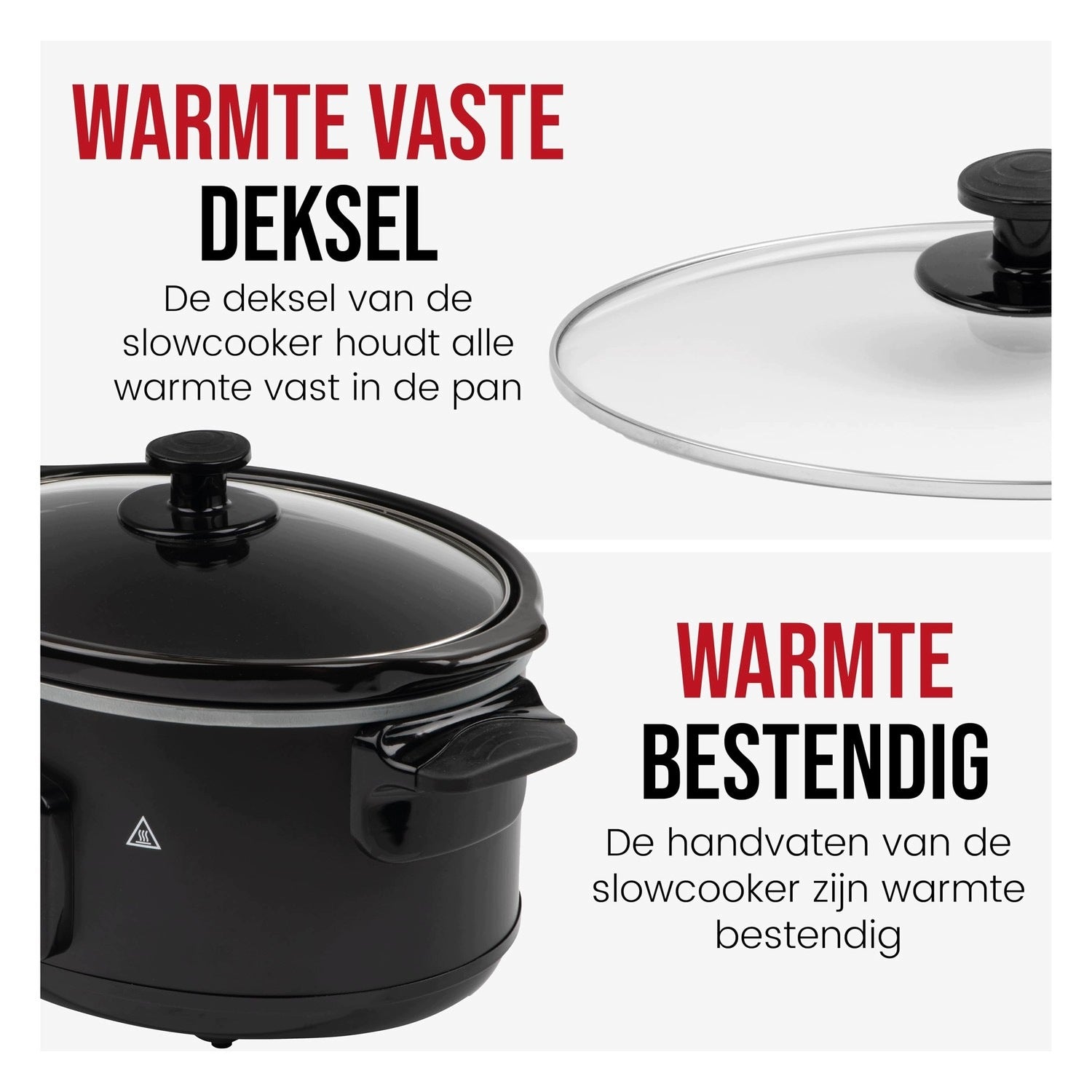 6 Liter Digital Slow Cooker with Ceramic Bowl - Easy Cooking Dominant color clear
