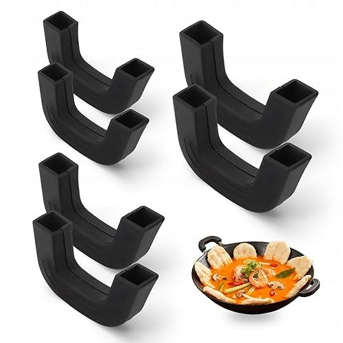 6 PCS SILICONE POT HOLDERS HIGH TEMPERATURE PROTECTION