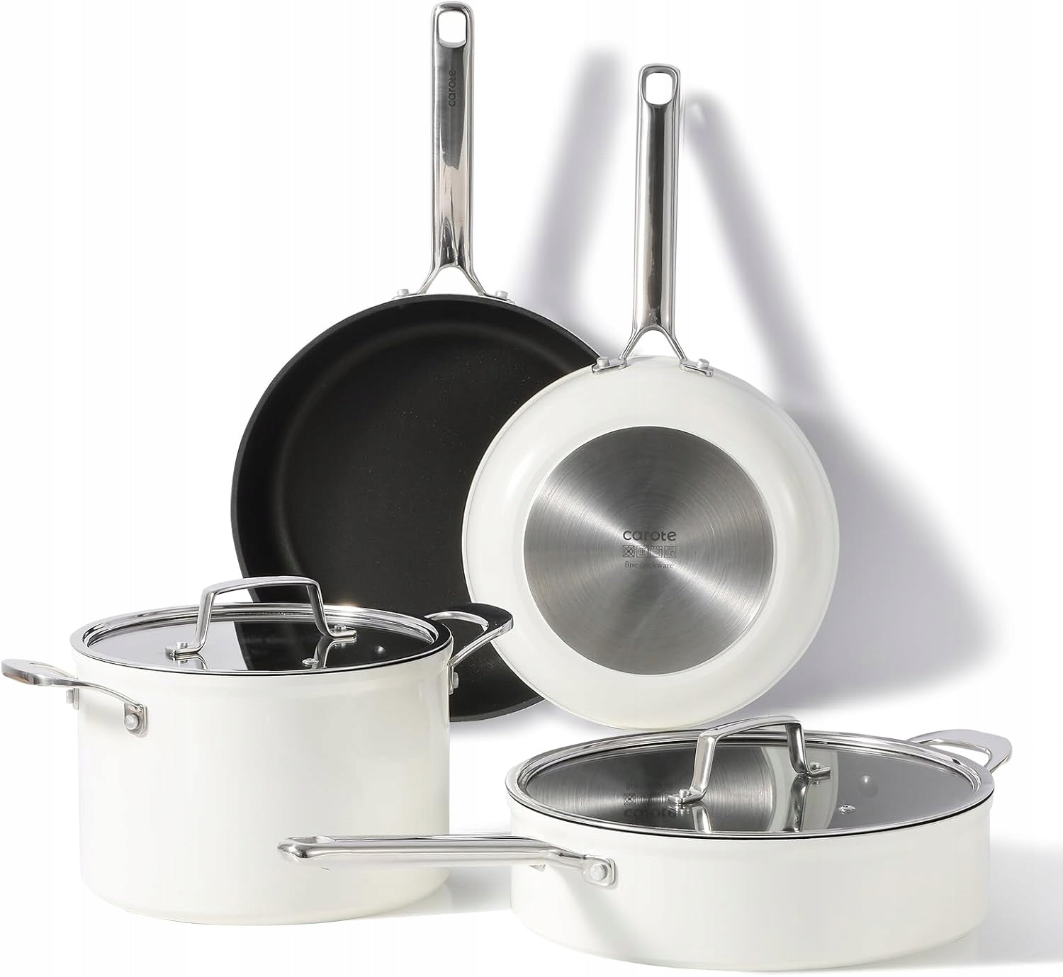 6-PIECE CAROTE NONSTICK INDUCTION POT AND PAN SET