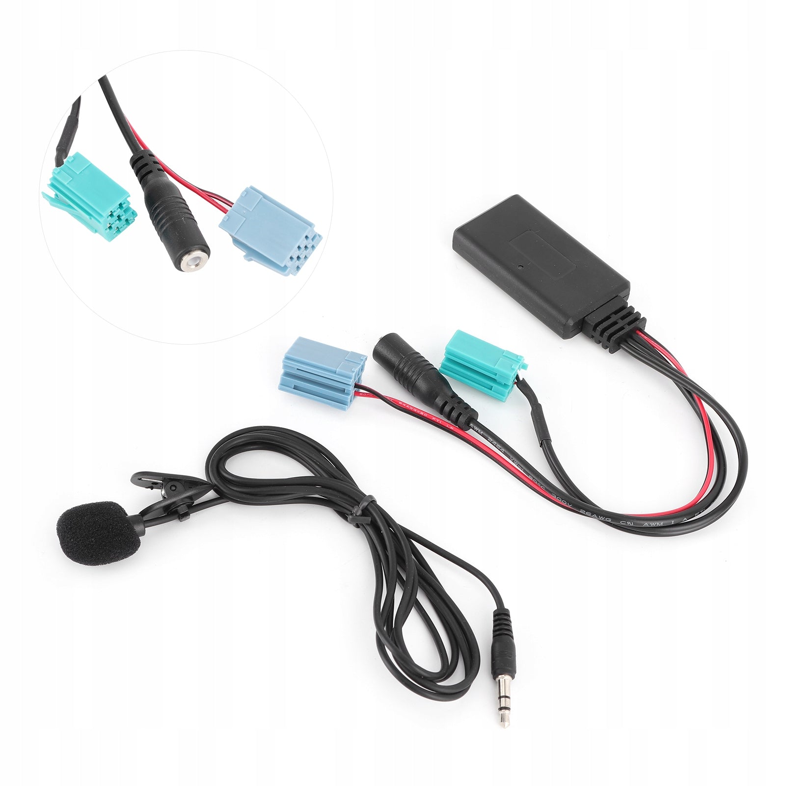 6 PIN BLUETOOTH AUX-IN AUDIO ADAPTER WITH MICROPHONE FOR STAGE/TRAFIC/TWINGO EAN (GTIN) 0792172058117