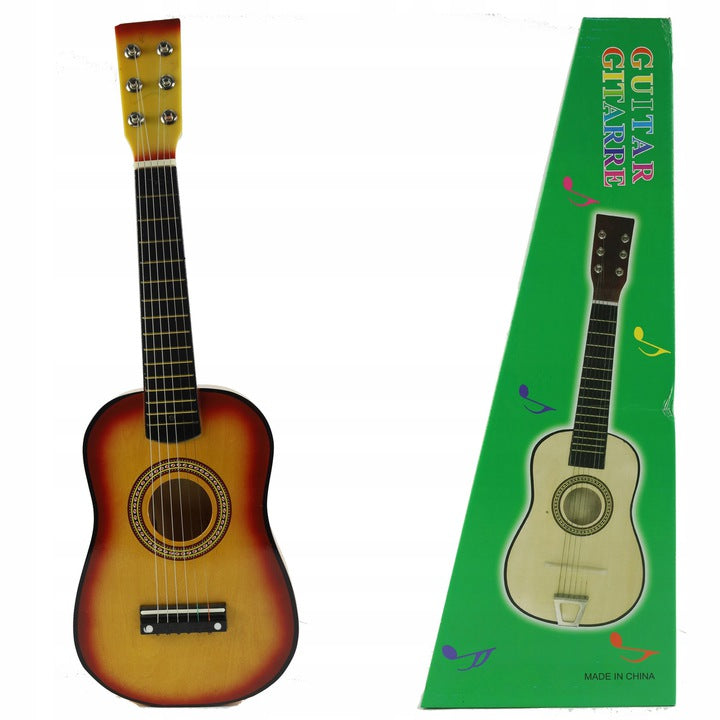 6 STRING WOODEN ACOUSTIC GUITAR FOR KIDS 60 CM