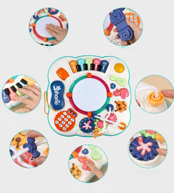 6 in 1 Interactive Baby Play Table with Musical Instruments Brand no brand