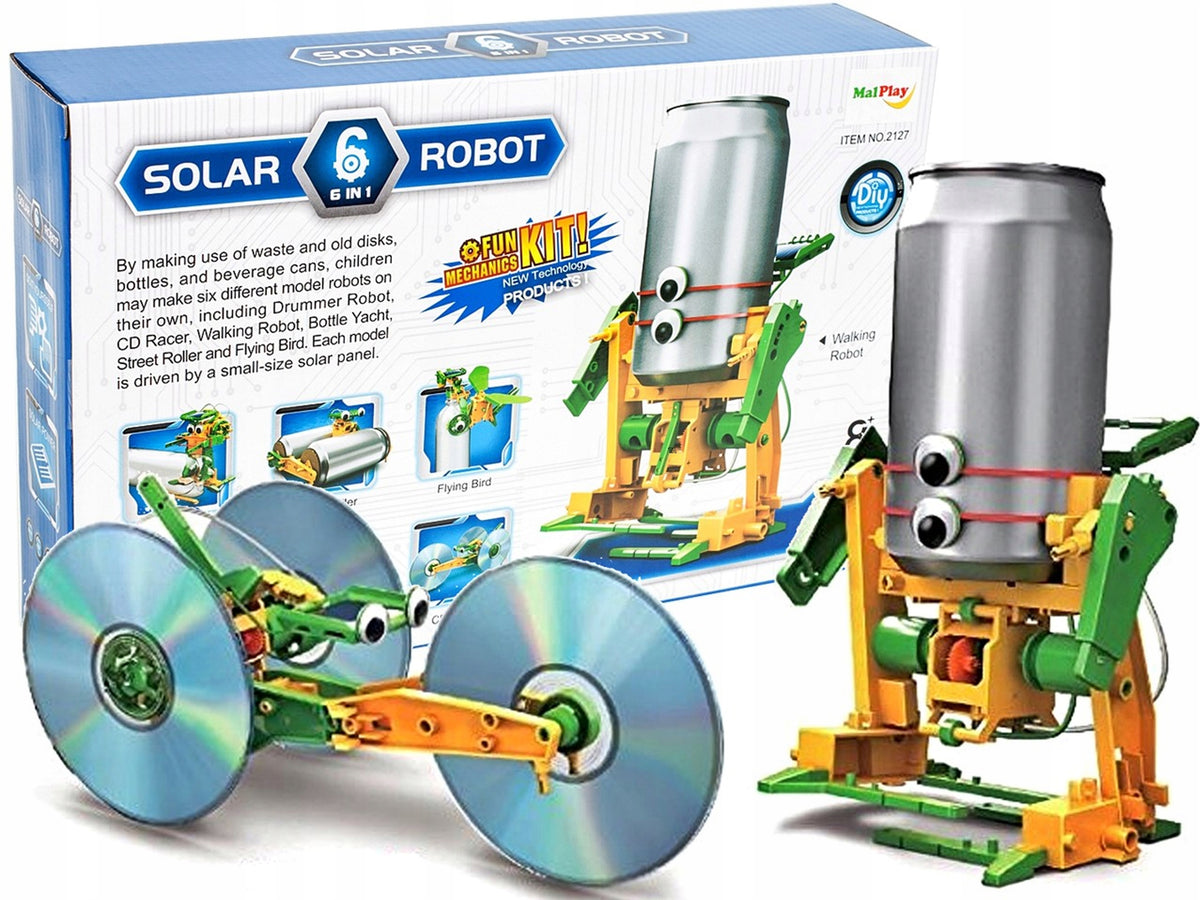 6 in 1 Solar Robot Educational Toy, Learning