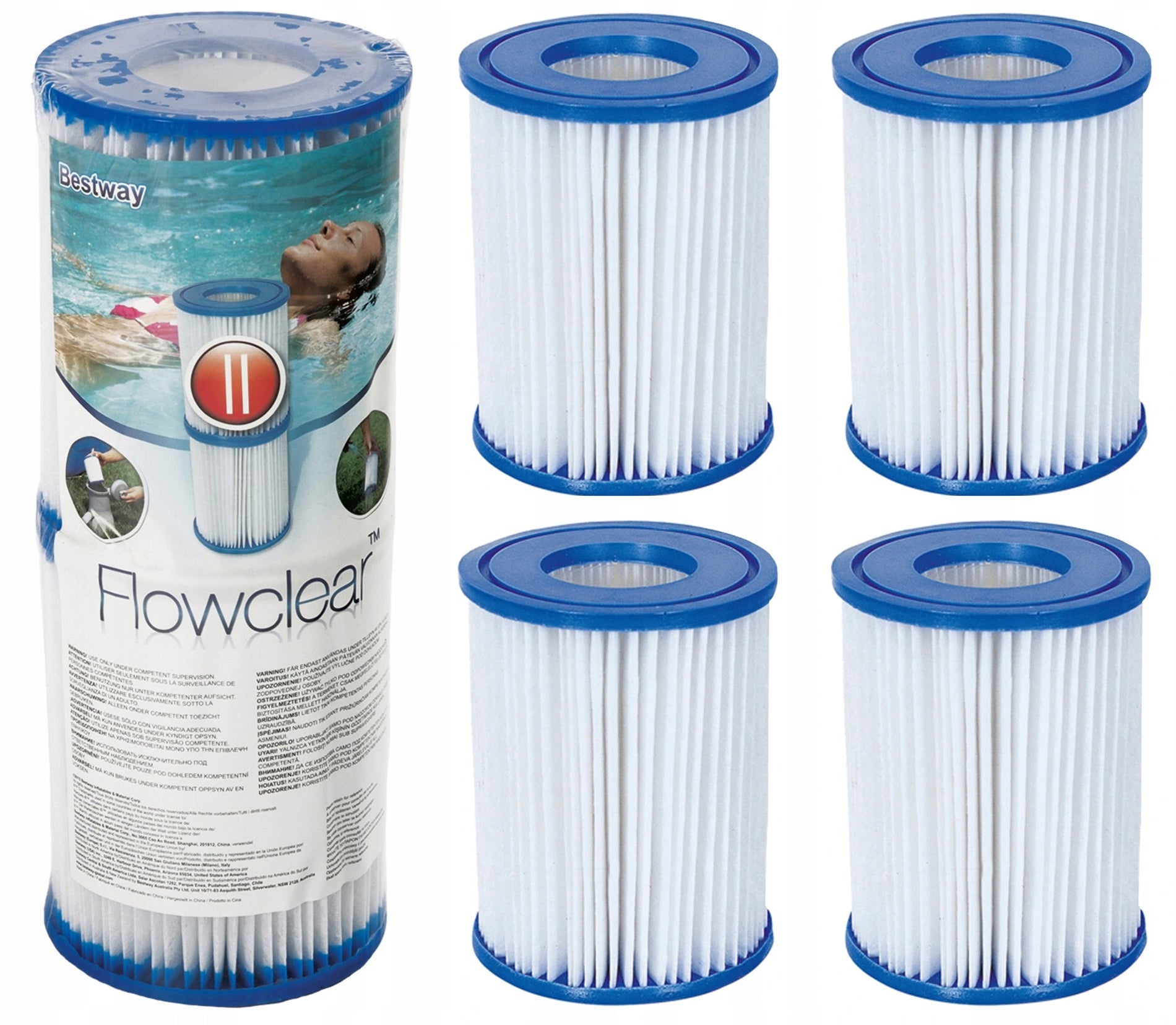 6 x Filters Filter for Pool Pump Pool Filter Cartridge BESTWAY II 58094 Manufacturer code 58094124862255
