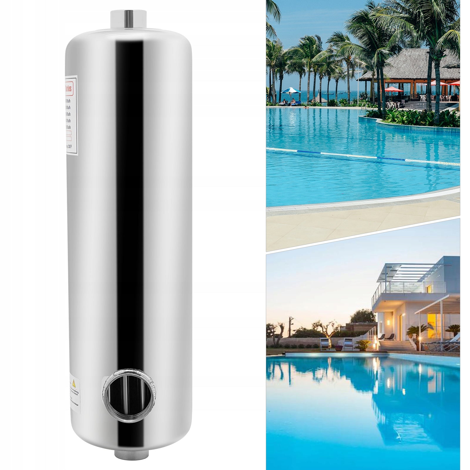 60 kW POOL HEAT EXCHANGER 250 L/MIN Manufacturer code 7017497