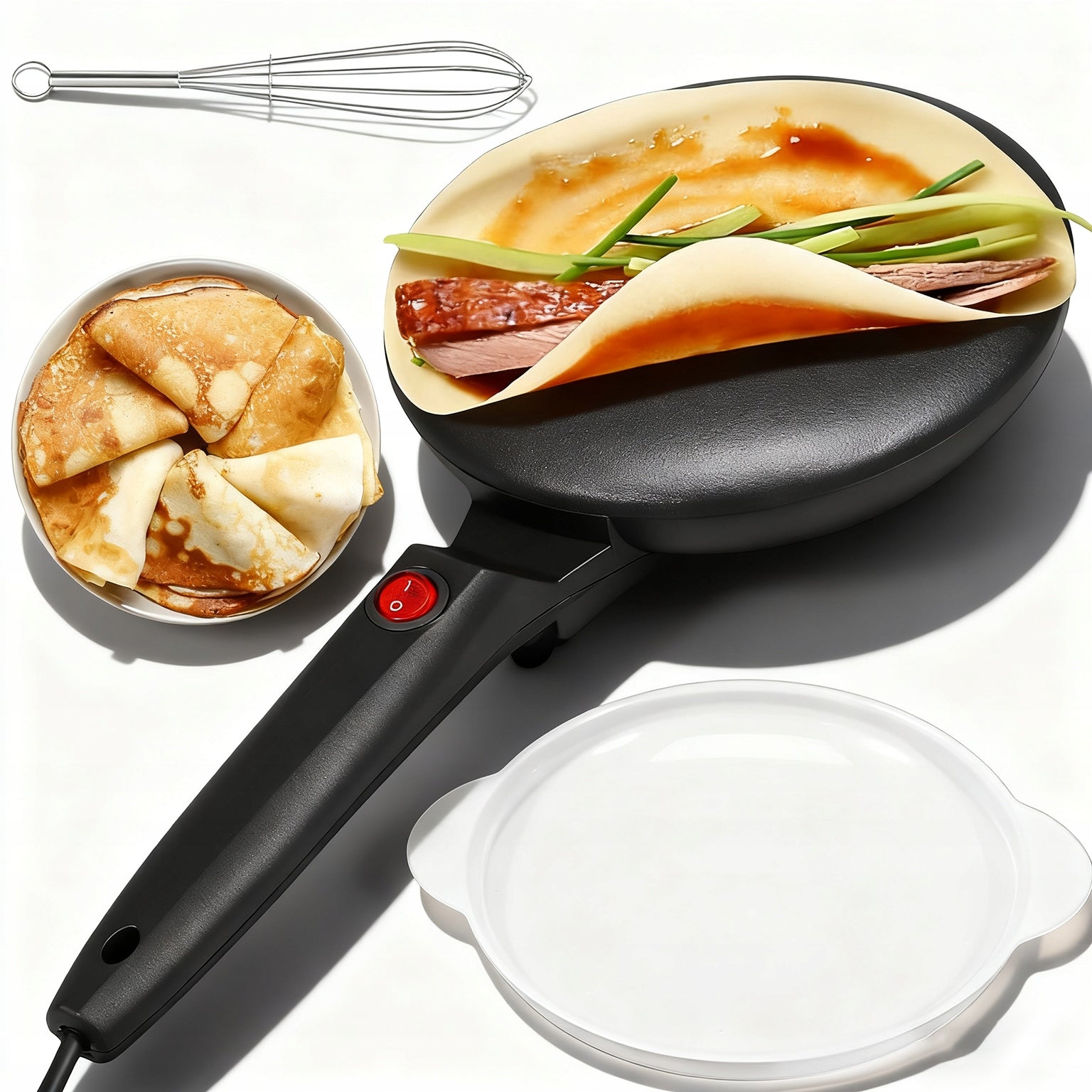 600 IN 20 CM PANCAKE PAN ELECTRIC NON-STICK COATING