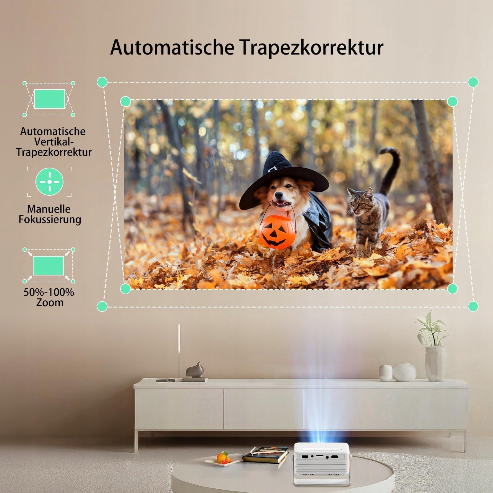 6000LM MINI PORTABLE PROJECTOR FOR HOME THEATER LED FULL HD Brand no brand