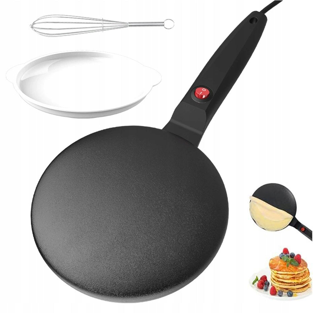 600W ELECTRIC FRYING PAN WITH TEMPERATURE CONTROL AND LONG HANDLE
