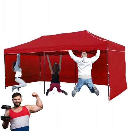 60KG 3x6 EXTRA STRONG GARDEN TENT TRADE PAVILION AUTOMATIC FOLDING Type tent