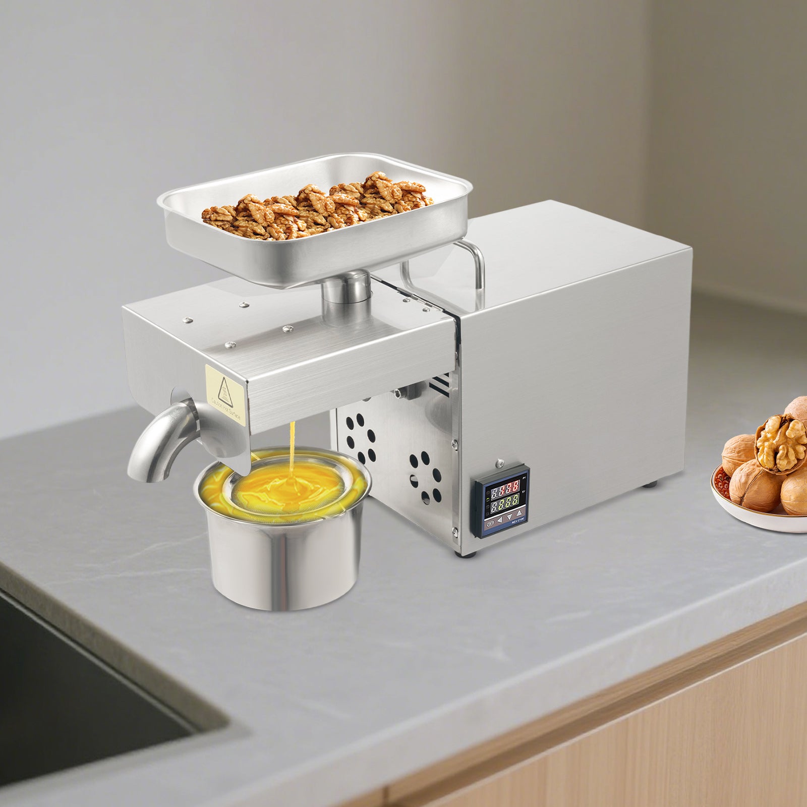 610W 304 Stainless Steel Oil Press Machine with Digital Temperature Control Manufacturer code ser657604