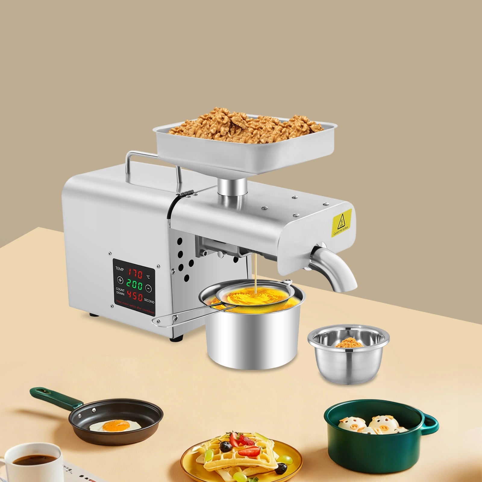 610W Stainless Steel Electric Oil Press Manufacturer code 6528758
