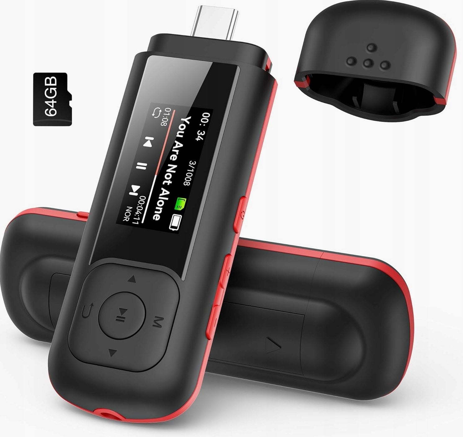 64GB MP3 PLAYER MUSIC BLUETOOTH RECORDING RADIO COMPACT
