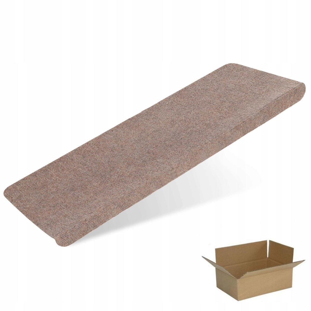 65x25cm+3cm INTERIOR STAIR COVERS SELF-ADHESIVE RUGS BEIGE STEPS