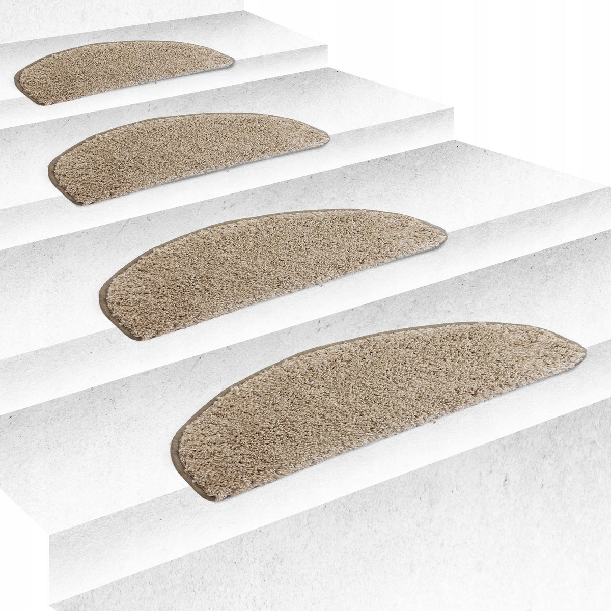 65x25cm+3cm PROTECTIVE PADS FOR STAIRS SHAGGY RUGS FOR BEIGE STEPS Manufacturer code Nakładki Dywaniki ochronne Tampa