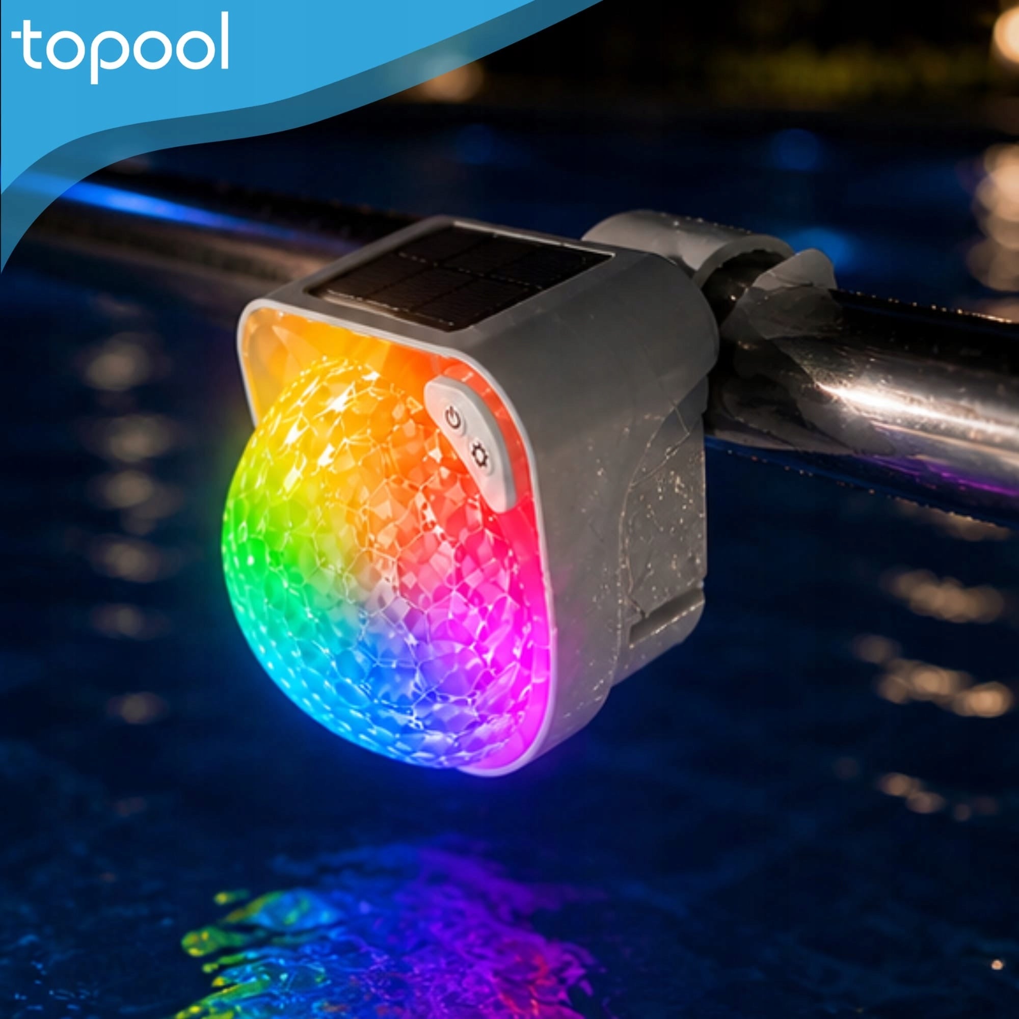 Lauko LED saulės šviestuvas baseinams Topool CT286