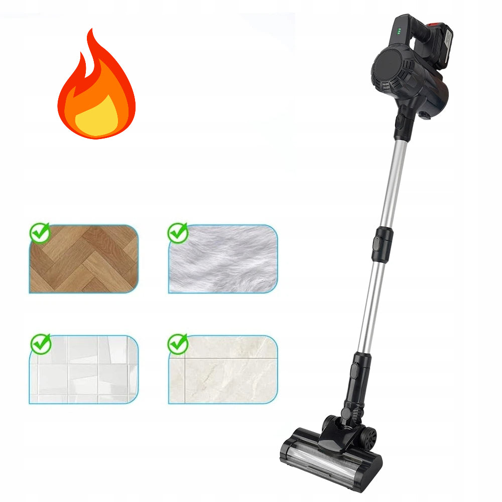 6IN1 CORDLESS VERTICAL VACUUM CLEANER CYCLONE 15KPA CORDLESS