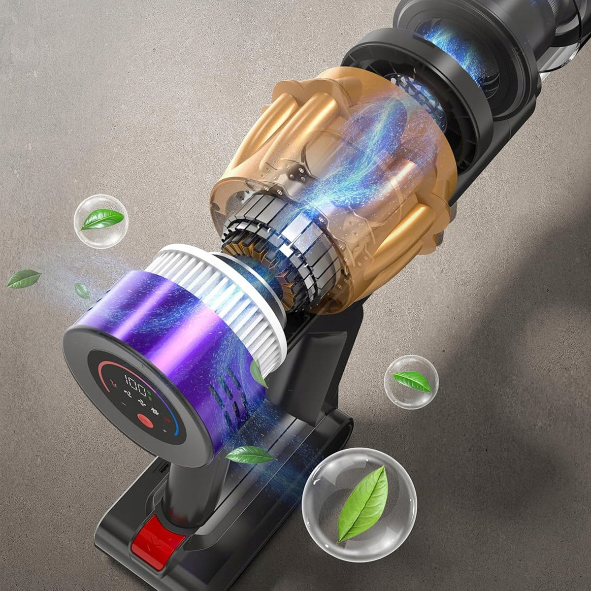 6IN1 LED CORDLESS VACUUM CLEANER HIGH EFFICIENCY FILTRATION FOR CAR HOME Manufacturer code dfghtfrjhny