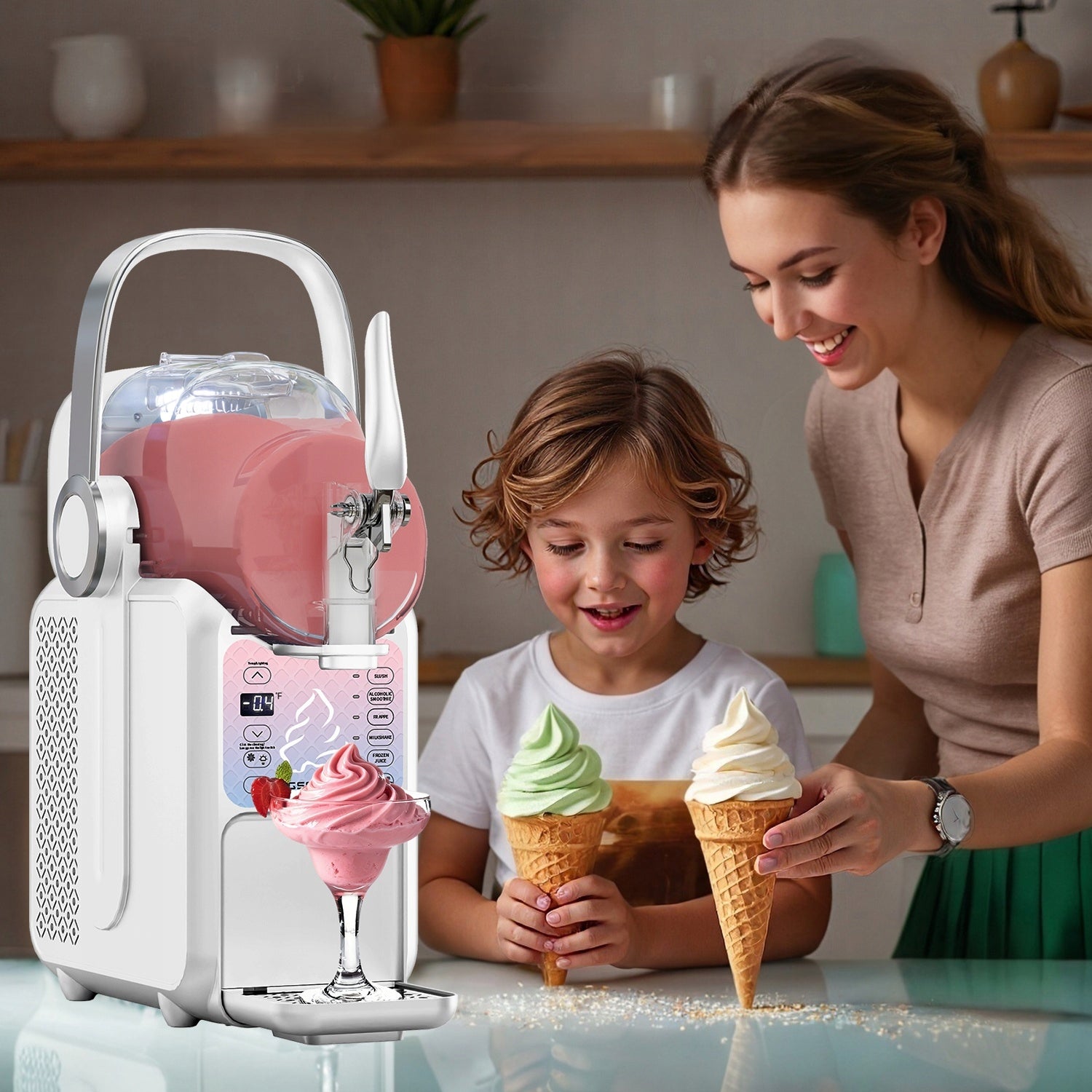 6IN1 MACHINE FOR MAKING FROZEN SLUSHY COCKTAILS ICE SORBETS 3L Packaging status original
