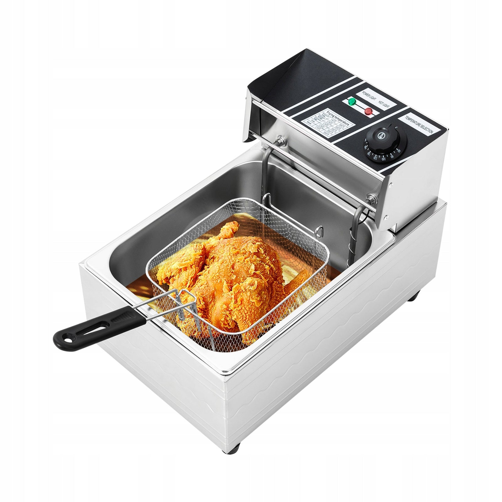 6L 2500W Stainless Steel Electric Fryer,Commercial Fryer