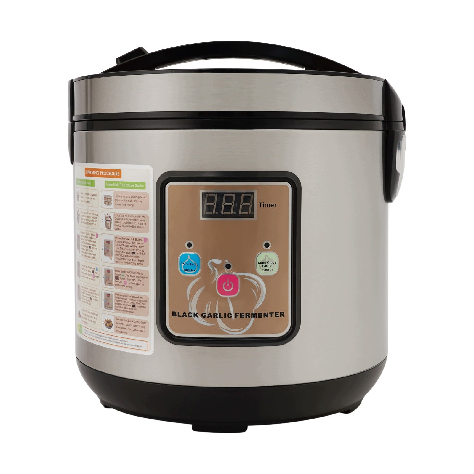 6L Automatic Black Garlic Fermenter, Black Garlic Maker with Timer 90W