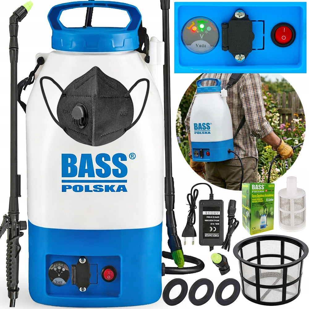 6L CORDLESS SPRAYER GARDEN PORTABLE PRESSURE SPRAYER MASK