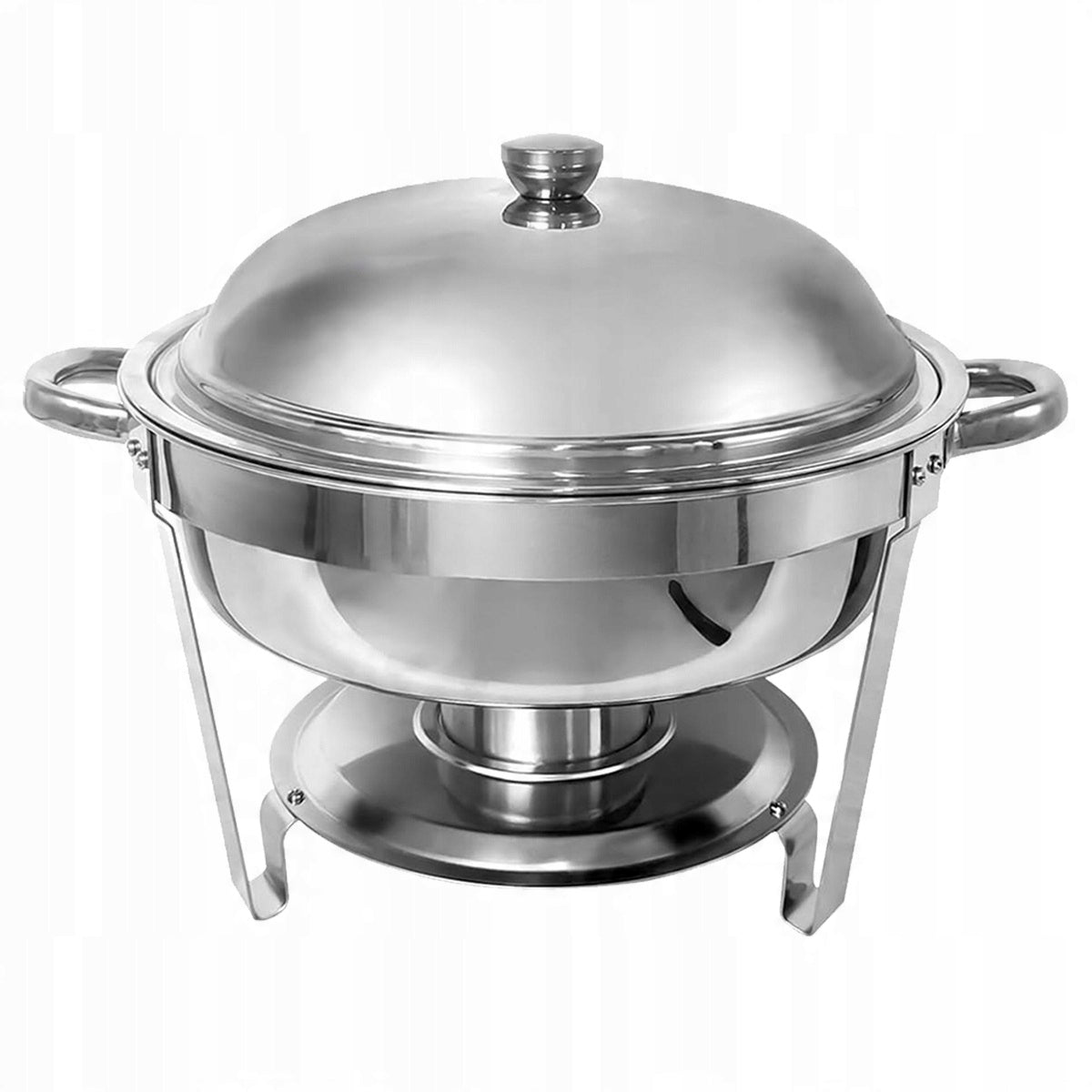 6L ROUND Food Warmer Stainless Steel Silver Brand no brand