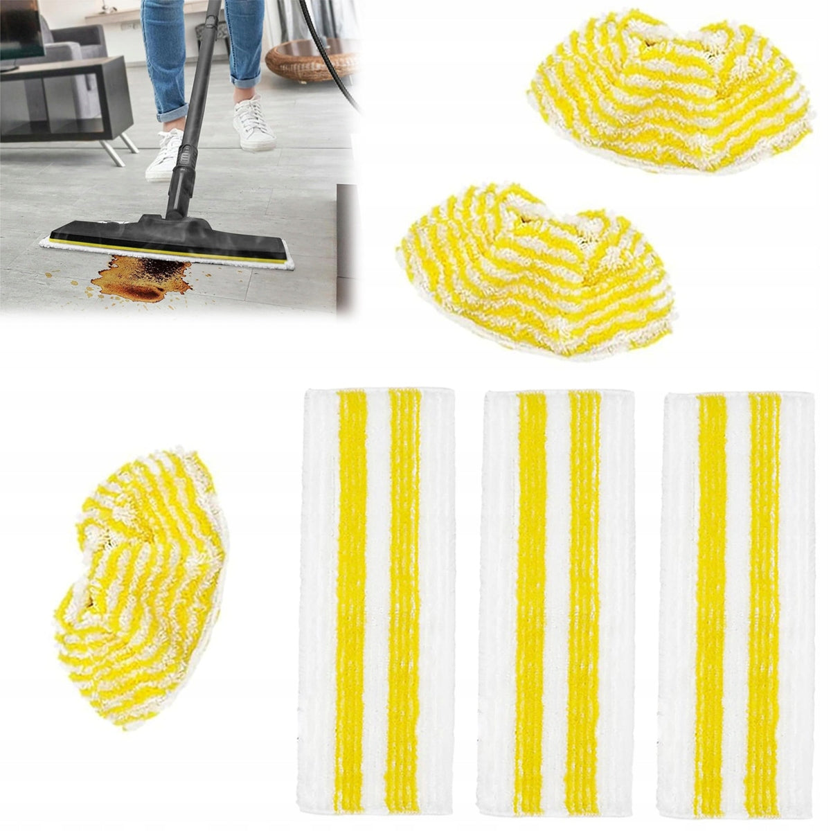 6PCS KARCHER SC2 SC3 SC4 SC5 STEAM MOP Accessory Set Packaging status original
